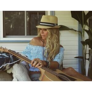 Conner Handmade Hat Spencer Summer Fedora Snap Up Brim Small/Medium